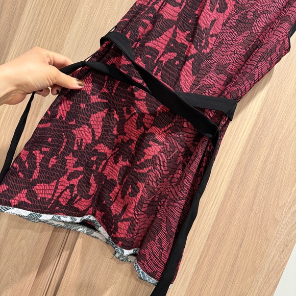 PROENZA SCHOULER Abstract-Print Silk Peplum Top - Size 10 - Picture 5 of 12